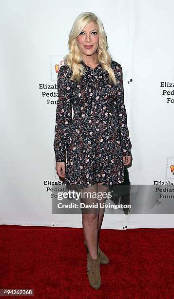 Actress Tori Spelling attends the Elizabeth Glaser Pediatric AIDS Foundation's 26th A Time for Heroes Family Festival at Smashbox Studios on October...