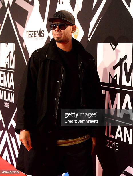 Afrojack attends the MTV EMA's 2015 at Mediolanum Forum on October 25, 2015 in Milan, Italy.