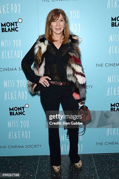 Fashion designer Nicole Miller attends Montblanc & The Cinema Society screening of Roadside Attractions & Lionsgate's "Miss You Already" at Museum of...