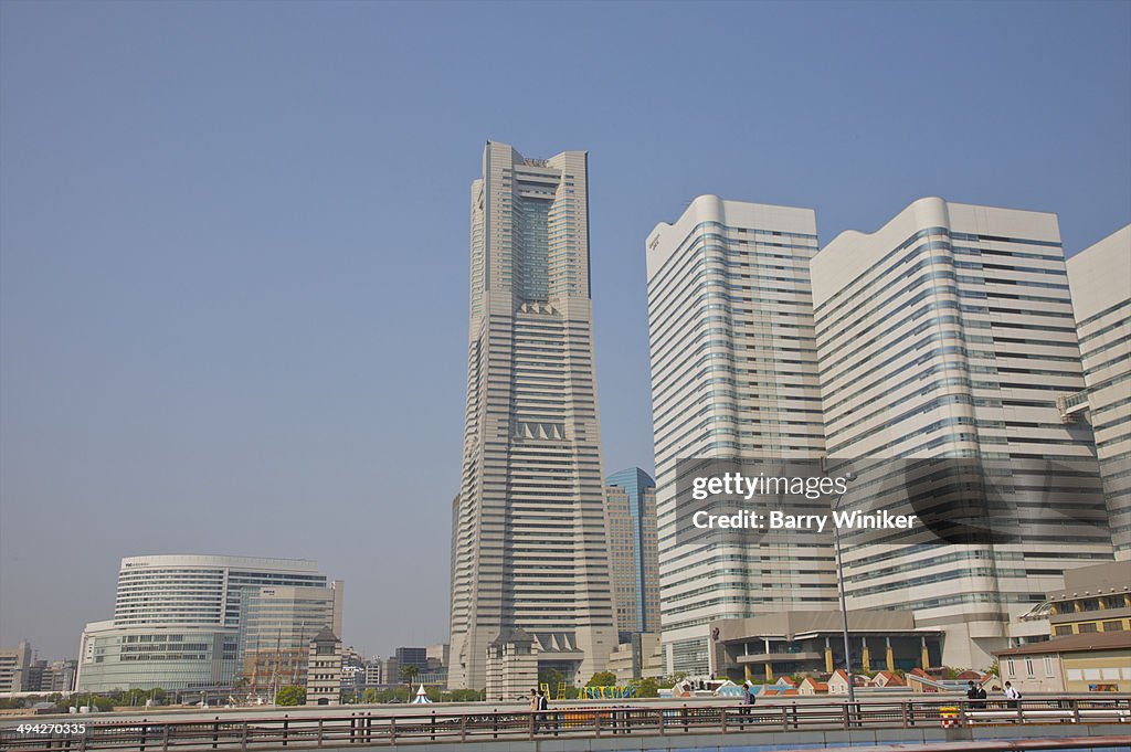 Modern office towers at harborside