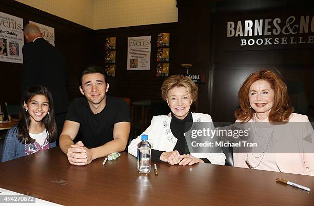 Billy Flynn, Peggy McCay and Suzanne Rogers attend the "Days Of Our Lives: 50 Years" book signing held at Barnes & Noble at The Grove on October 25,...