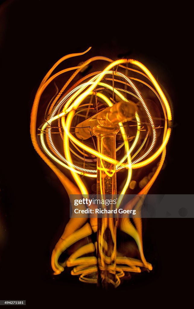 Old light bulb filaments
