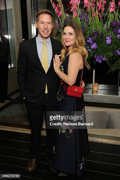 Actress Drew Barrymore and husband Will Kopelman attend the Montblanc & The Cinema Society screening of Roadside Attractions & Lionsgate's 'Miss You...