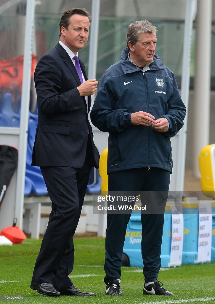 Prime Minister David Cameron Meets England's World Cup Football Team