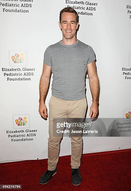 Actor James Van Der Beek attends the Elizabeth Glaser Pediatric AIDS Foundation's 26th A Time For Heroes family festival at Smashbox Studios on...