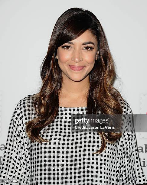 Actress Hannah Simone attends the Elizabeth Glaser Pediatric AIDS Foundation's 26th A Time For Heroes family festival at Smashbox Studios on October...