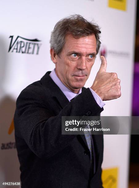 Actor Hugh Laurie arrives at the 4th Annual Australians In Film - Awards Benefit Dinner And Gala at InterContinental Hotel on October 25, 2015 in...