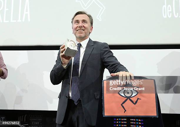 Actor/director Tim Roth honored at The 13th Annual Morelia International Film Festival on October 25, 2015 in Morelia, Mexico.