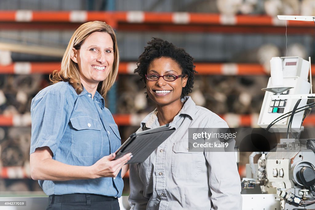 Female workers in factory