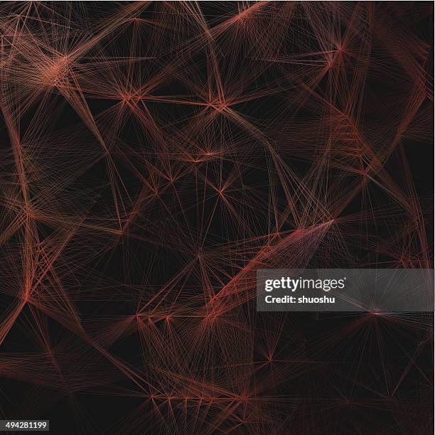 abstract red line shape with black background - distress flare stock illustrations