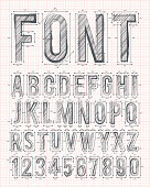 sketch font vector