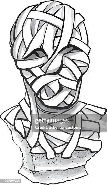 mummy-statue - mummified stock-grafiken, -clipart, -cartoons und -symbole