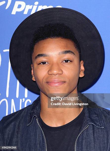 Singer Josh Levi attends the Just Jared Fall Fun Day at a private residence on October 24, 2015 in Los Angeles, California.