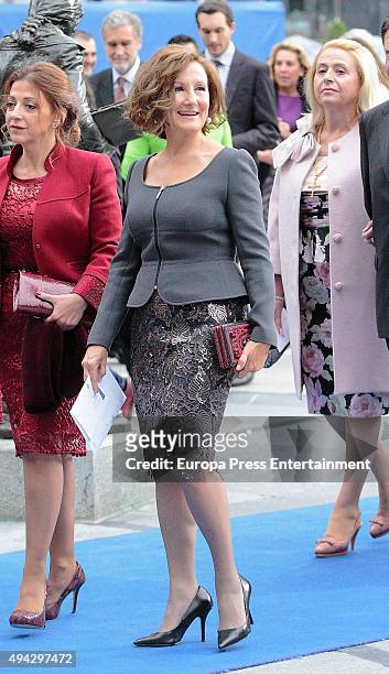 Queen Letizia of Spain's mother Paloma Rocasolano attends Princesa de Asturias Awards 2015 on October 23, 2015 in Oviedo, Spain.