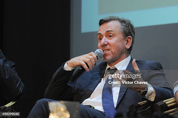 Actor Tim Roth attends "The War Zone" press conference during the Morelia International Film Festival on October 25, 2015 in Morelia, Mexico.