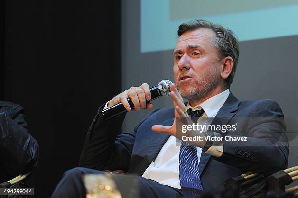 Actor Tim Roth attends "The War Zone" press conference during the Morelia International Film Festival on October 25, 2015 in Morelia, Mexico.