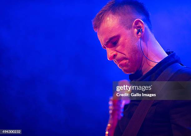 Bartosz Fisz Waglewski performs during the Soundedit Festival on October 24, 2015 in Lodz, Poland.