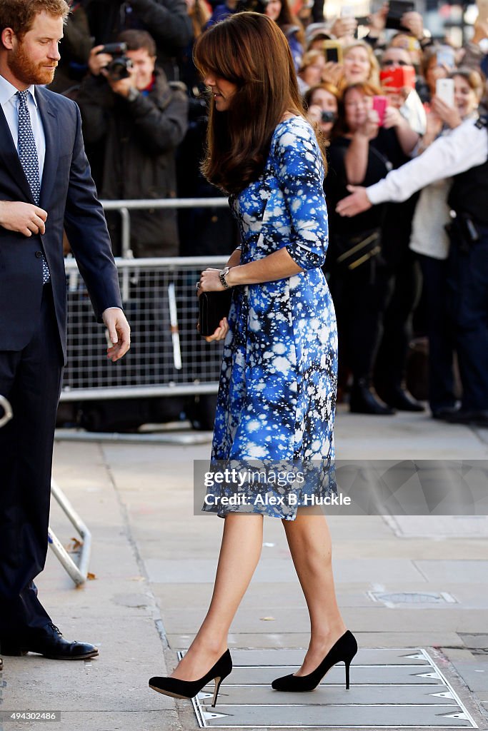 Duke And Duchess Of Cambridge And Prince Harry Attend The Charities Forum, BAFTA October 26, 2015