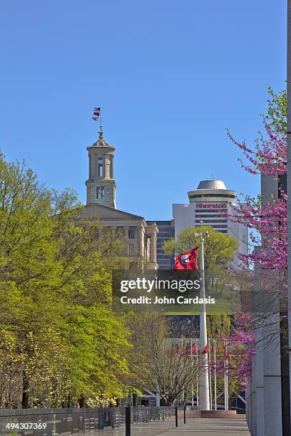 bicentennial mall state park, nashville - flag of tennessee stock pictures, royalty-free photos & images