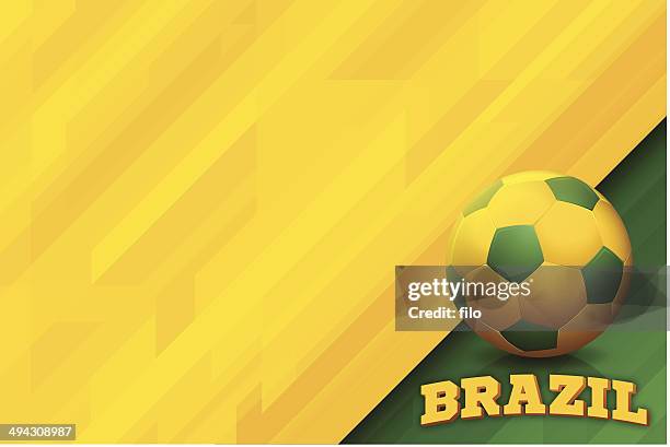 ilustraciones, imágenes clip art, dibujos animados e iconos de stock de fondo de brasil - equipo de fútbol internacional