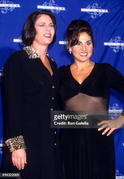 Actress Mo Gaffney and actress Kathy Najimy attend the 17th Annual CableACE Awards on December 2, 1995 at the Wiltern Theatre in Los Angeles,...