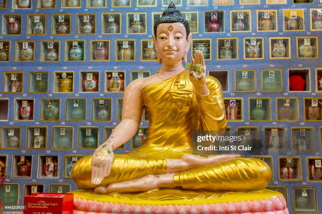 Buddha statue in Wat Chayamangkalaram temple, George Town, Penang, Malaysia