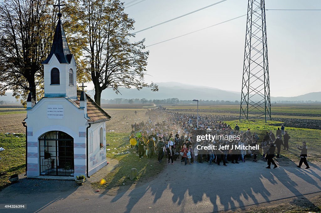 Migrants Cross Into Slovenia