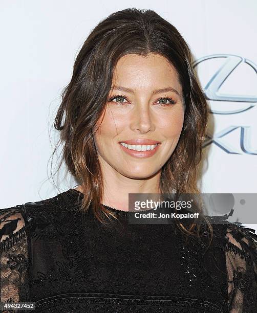 Actress Jessica Biel arrives at Environmental Media Association Hosts Its 25th Annual EMA Awards Presented By Toyota And Lexus at Warner Bros....