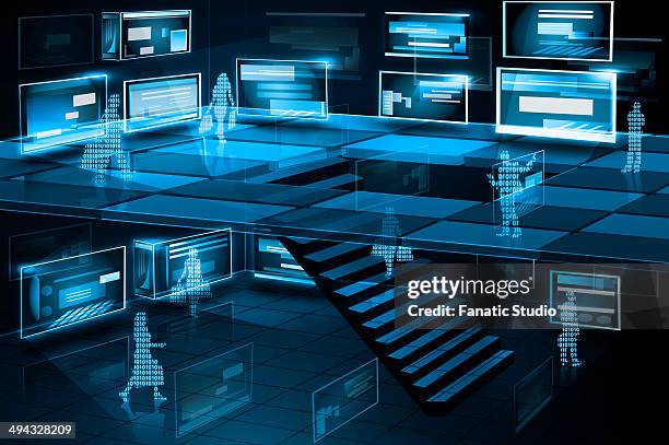Networking It Graphics Illustrative Representation Of Computer Networking High-Res Vector ...