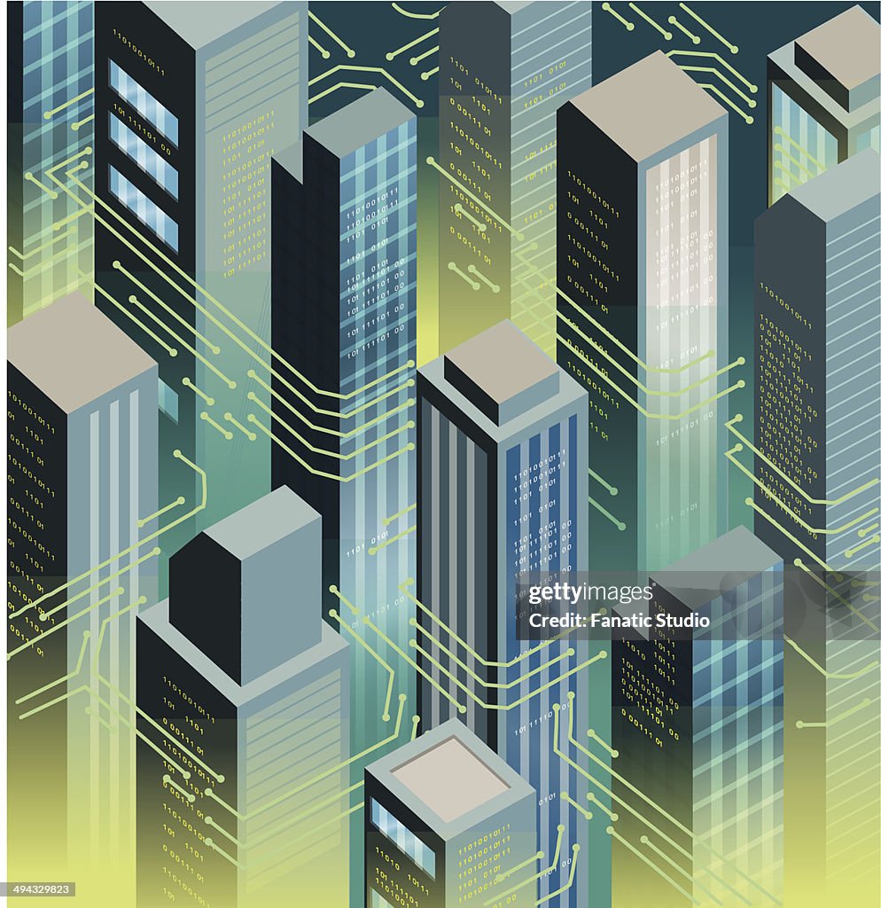 Illustration image of futuristic city