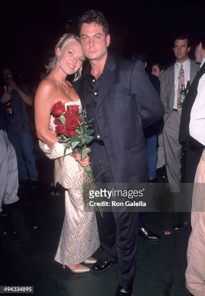 Nicholas Guccione and wife Penthouse Pet Nikie St. Gilles attend the Penthouse Magazine's 30th Anniversary Celebration on June 24, 1999 at Ohm in New...