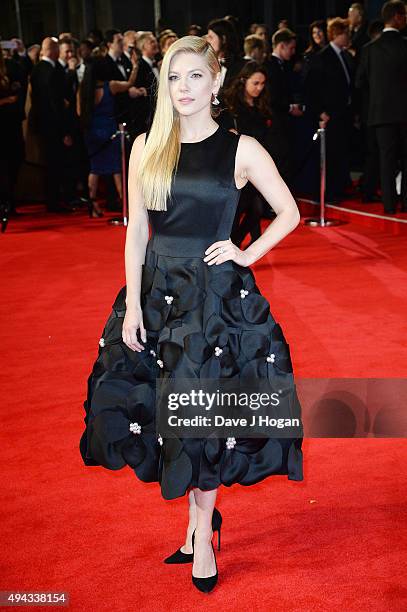 Katheryn Winnick attends the Royal World Premiere of 'Spectre' at Royal Albert Hall on October 26, 2015 in London, England.