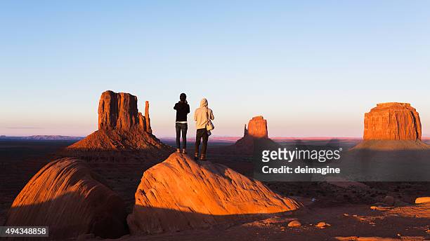 exploring the monument valley - usa stock pictures, royalty-free photos & images