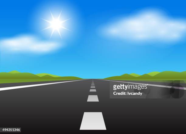 Straight Road And Bad Weather High-Res Vector Graphic - Getty Images