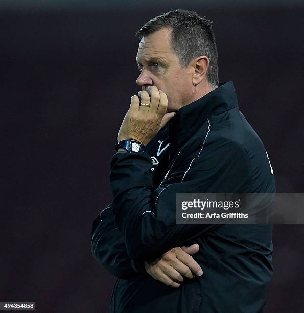 Terry Westley of West Ham United during the U21 fixture between West Ham United and Fulham at Boleyn Ground on October 26, 2015 in London, England.