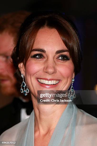 Catherine, Duchess of Cambridge attends The Cinema and Television Benevolent Fund's Royal Film Performance 2015 of the 24th James Bond Adventure,...
