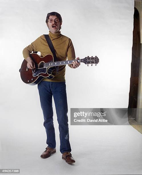 Robbie Robertson of the roots rock group The Band poses for a portrait in 1969 in Saugerties, New York.