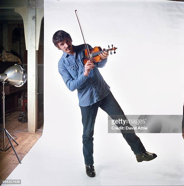 Rick Danko of the roots rock group The Band poses for a portrait in 1969 in Saugerties, New York.