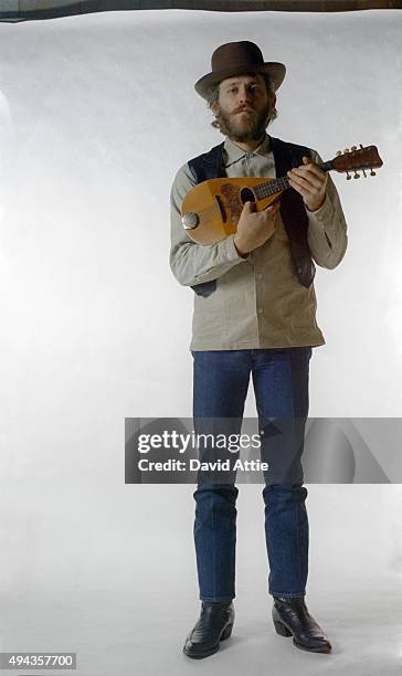 Levon Helm of the roots rock group The Band poses for a portrait in 1969 in Saugerties, New York.