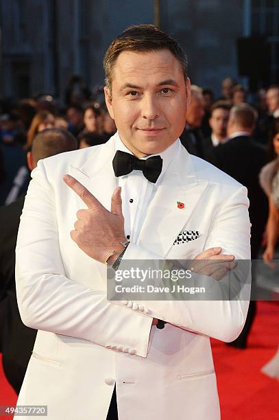 David Walliams attends the Royal World Premiere of 'Spectre' at Royal Albert Hall on October 26, 2015 in London, England.