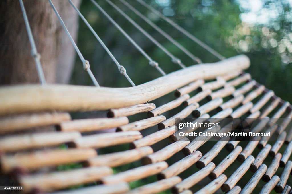 Wooden hammock