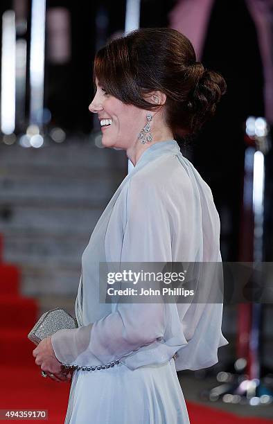 Catherine, Duchess of Cambridge attends the Royal Film Performance of "Spectre"at Royal Albert Hall on October 26, 2015 in London, England.