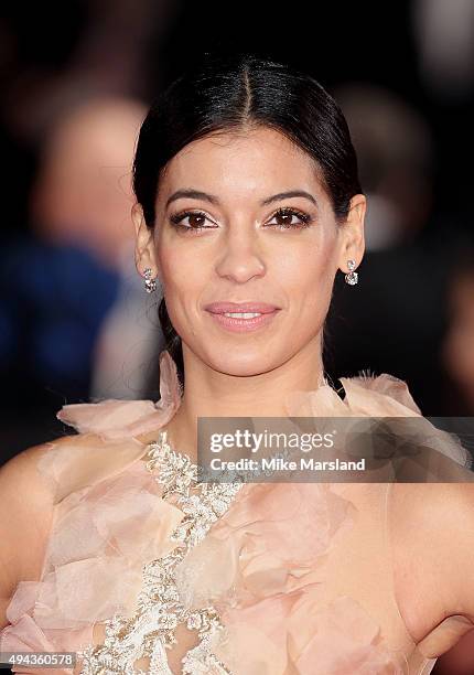 Stephanie Sigman attends the Royal Film Performance of "Spectre" at Royal Albert Hall on October 26, 2015 in London, England.