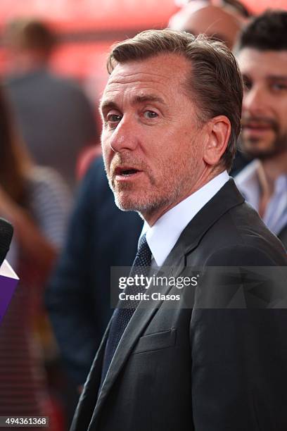 British actor Tim Roth looks on during the 13th Annual Morelia International Film Festival on October 25, 2015 in Morelia, Mexico.