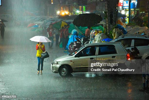 rain - kolkata city stock pictures, royalty-free photos & images