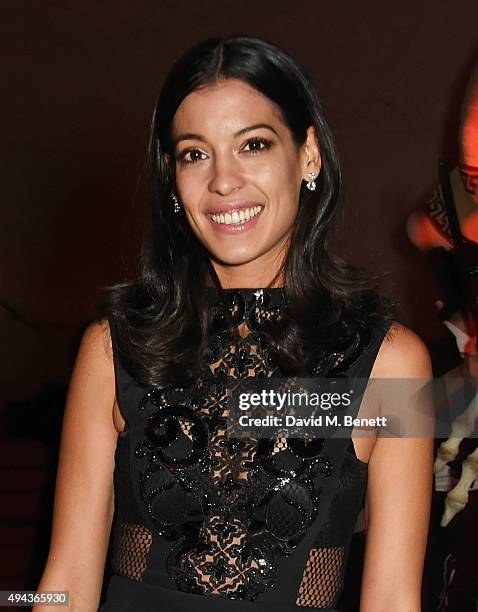 Stephanie Sigman attends the World Premiere after party of "Spectre" at The British Museum on October 26, 2015 in London, England.