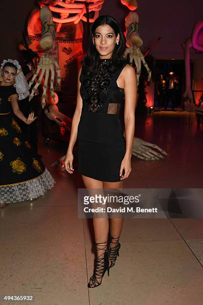 Stephanie Sigman attends the World Premiere after party of "Spectre" at The British Museum on October 26, 2015 in London, England.