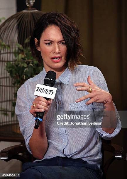 Actress Lena Headey attends the Variety Studio powered by Samsung Galaxy at Palihouse on May 29, 2014 in West Hollywood, California