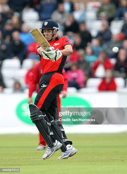 Calum MacLeod of Durham Jets during The Natwest T20 Blast match between Durham Jets and Lancashire Lightning at The Emirates Durham ICG on May 29,...