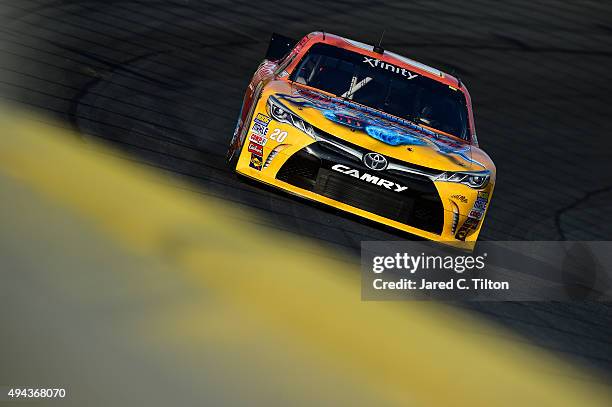 Erik Jones, driver of the GameStop/Skylanders Superchargers Toyota, drives during qualifying for the NASCAR XFINITY Series Drive for the Cure 300 at...